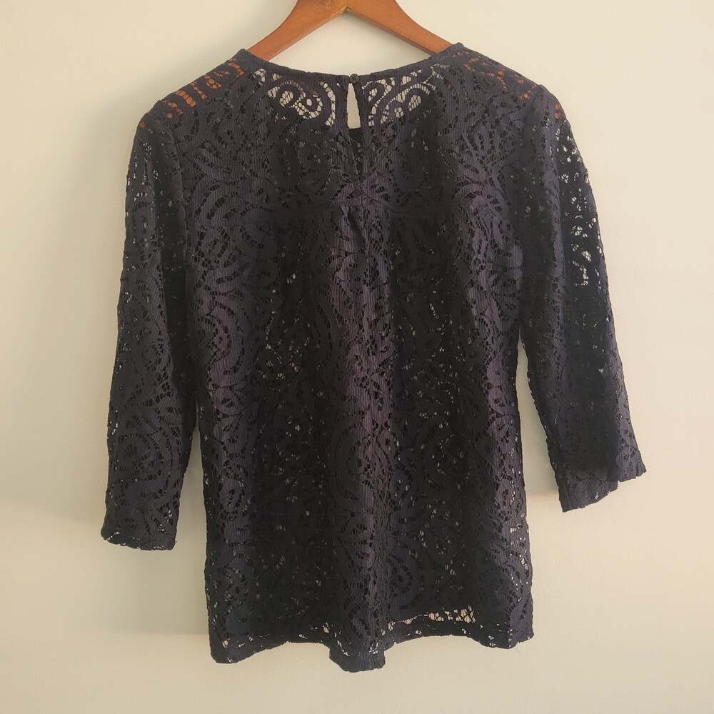 Loft lace navy top size XS - Picture 5 of 5